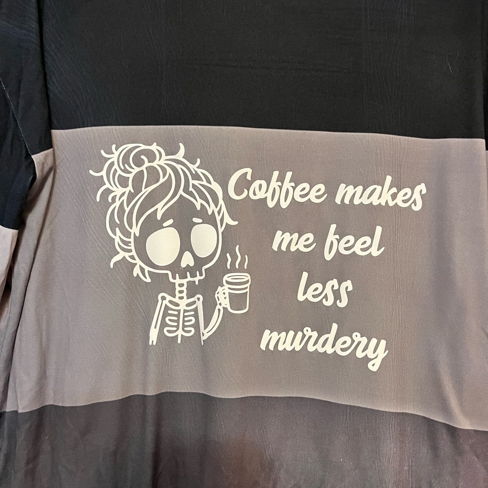 Black and Gray Graphic Tee
